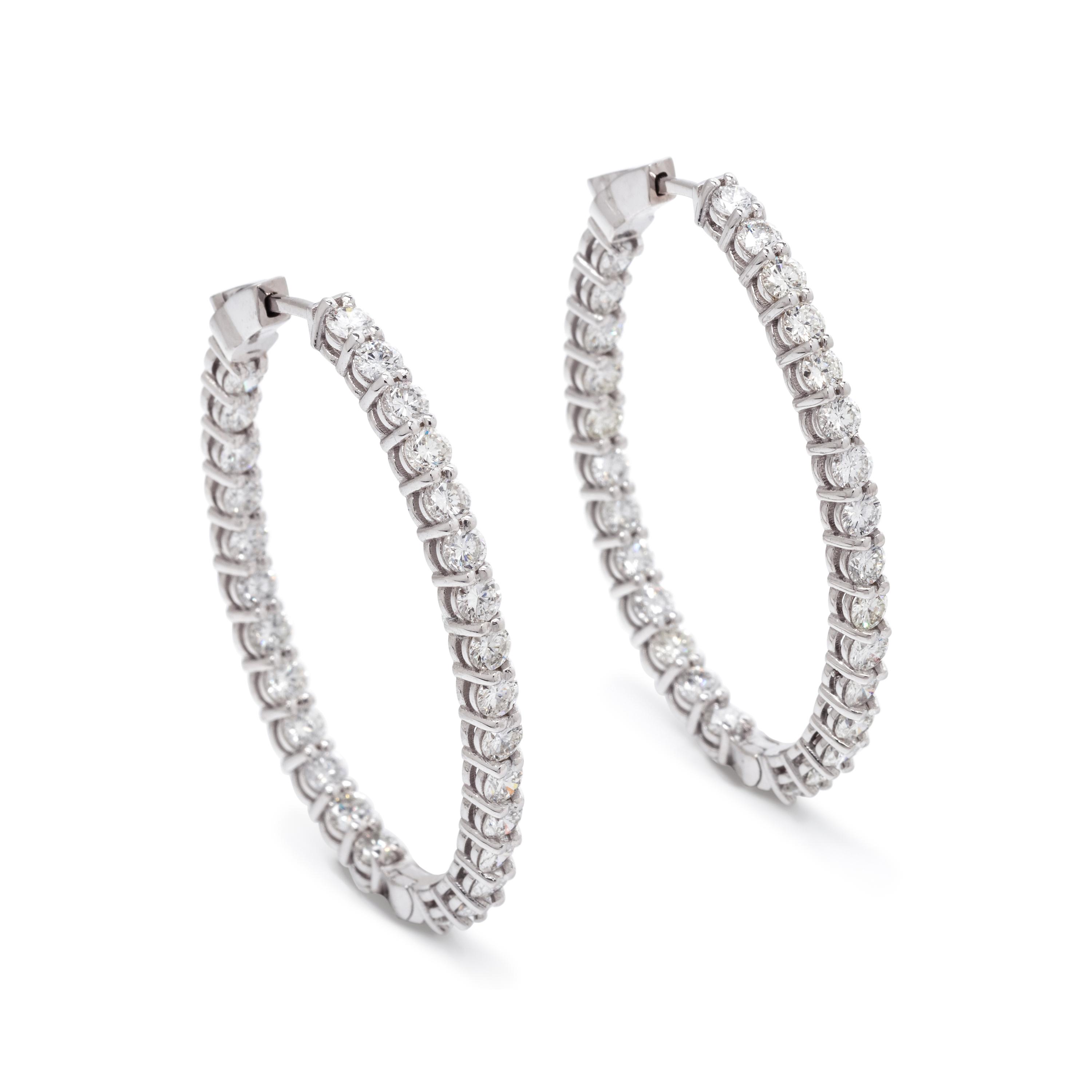 DIAMOND HOOP EARRINGS