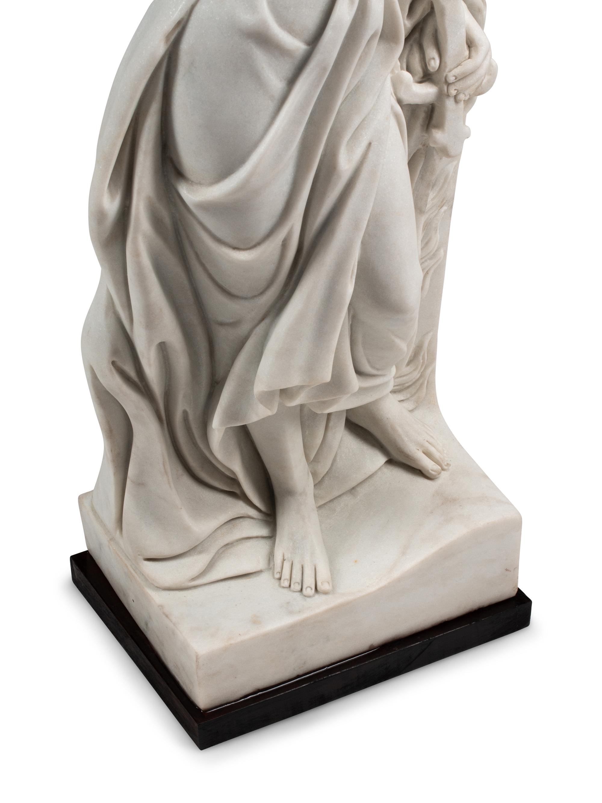 An Italian Marble Figure of a Roman