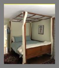 A Chinese Export Possibly Huanghuali Four-Post Bed