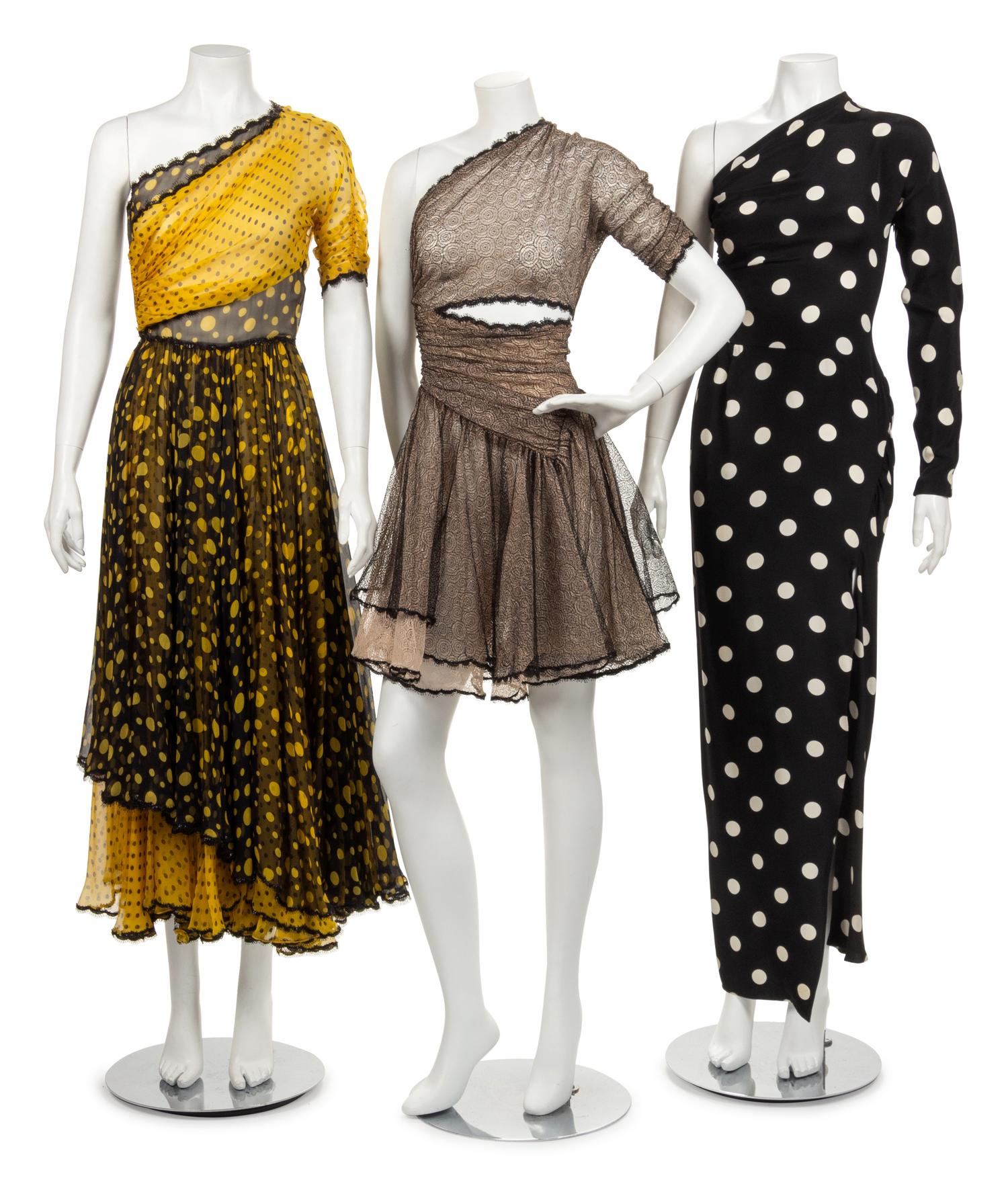 Three Geoffrey Beene Dresses, 1980s