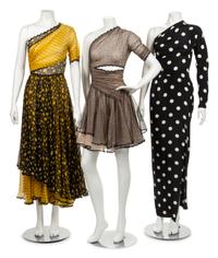 Three Geoffrey Beene Dresses, 1980s