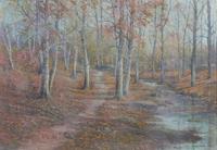 George Howell Gay, (American, 1858-1931), Woods by a Stream, 1927