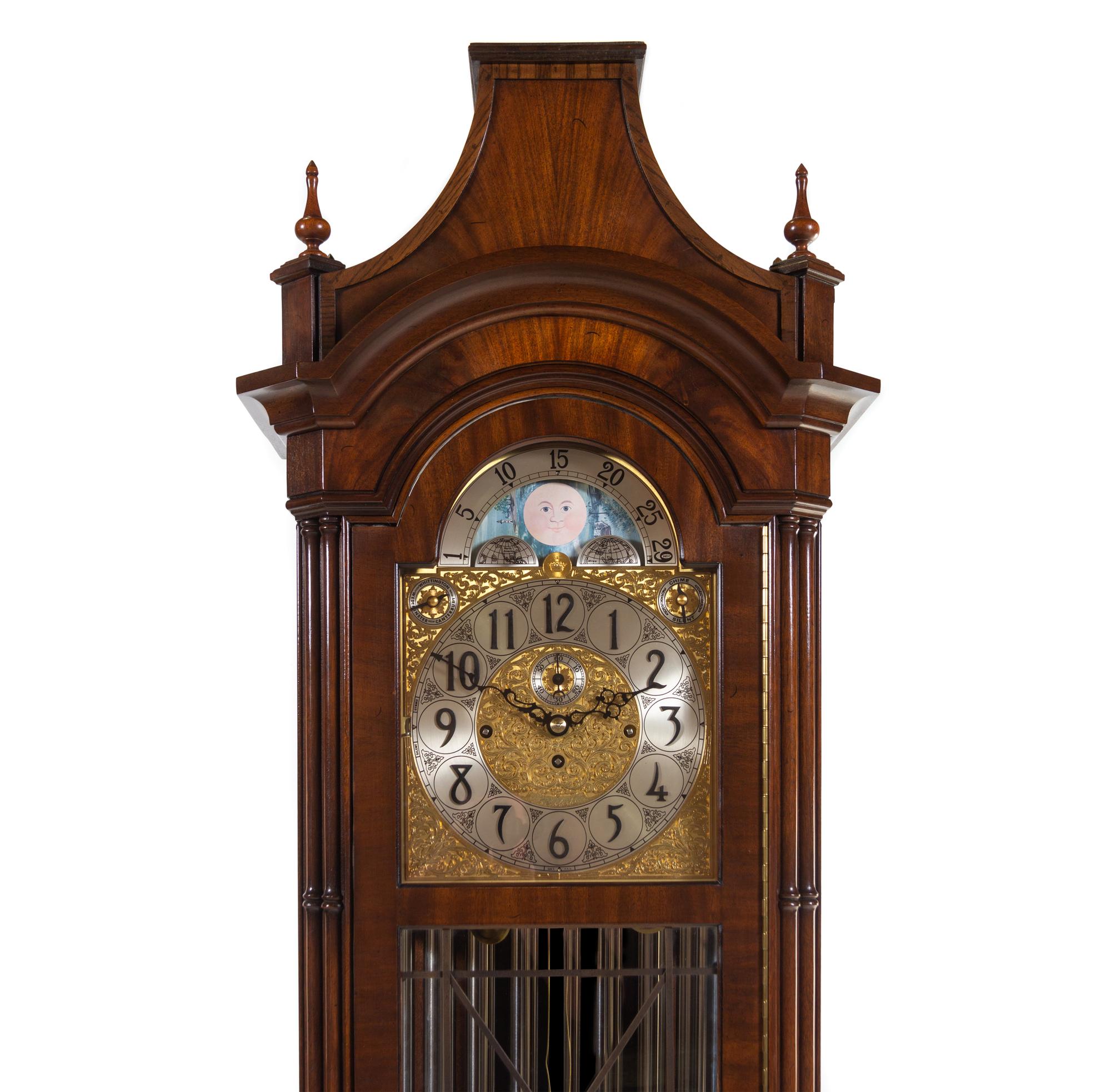 A Herschede Mahogany Tall Case Clock