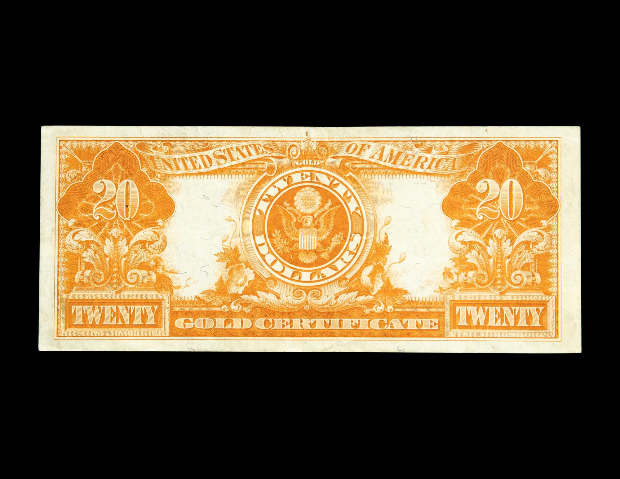 A Series 1922 $20 Gold Certificate
