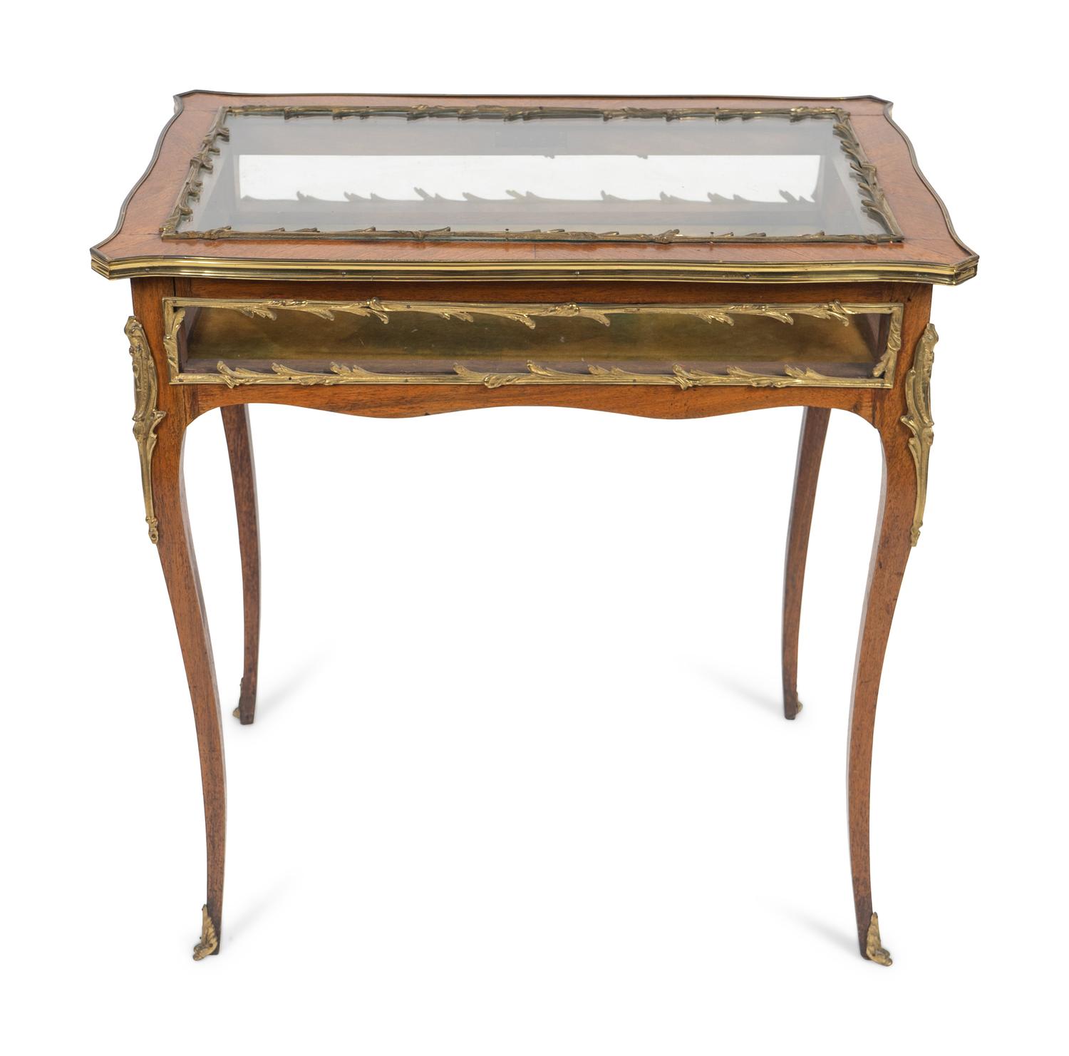 A Louis XV Style Vitrine Table — EARLY 20TH CENTURY