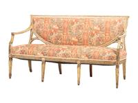 An Italian Cream-Painted Settee