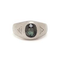 ALEXANDRITE AND DIAMOND RING