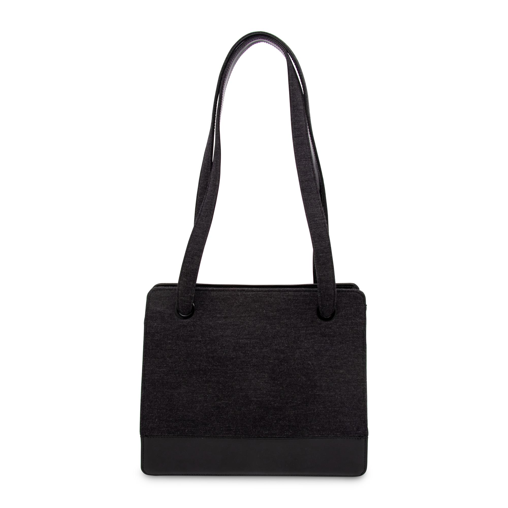 Chanel, Wool Jersey & Patent Leather Handbag