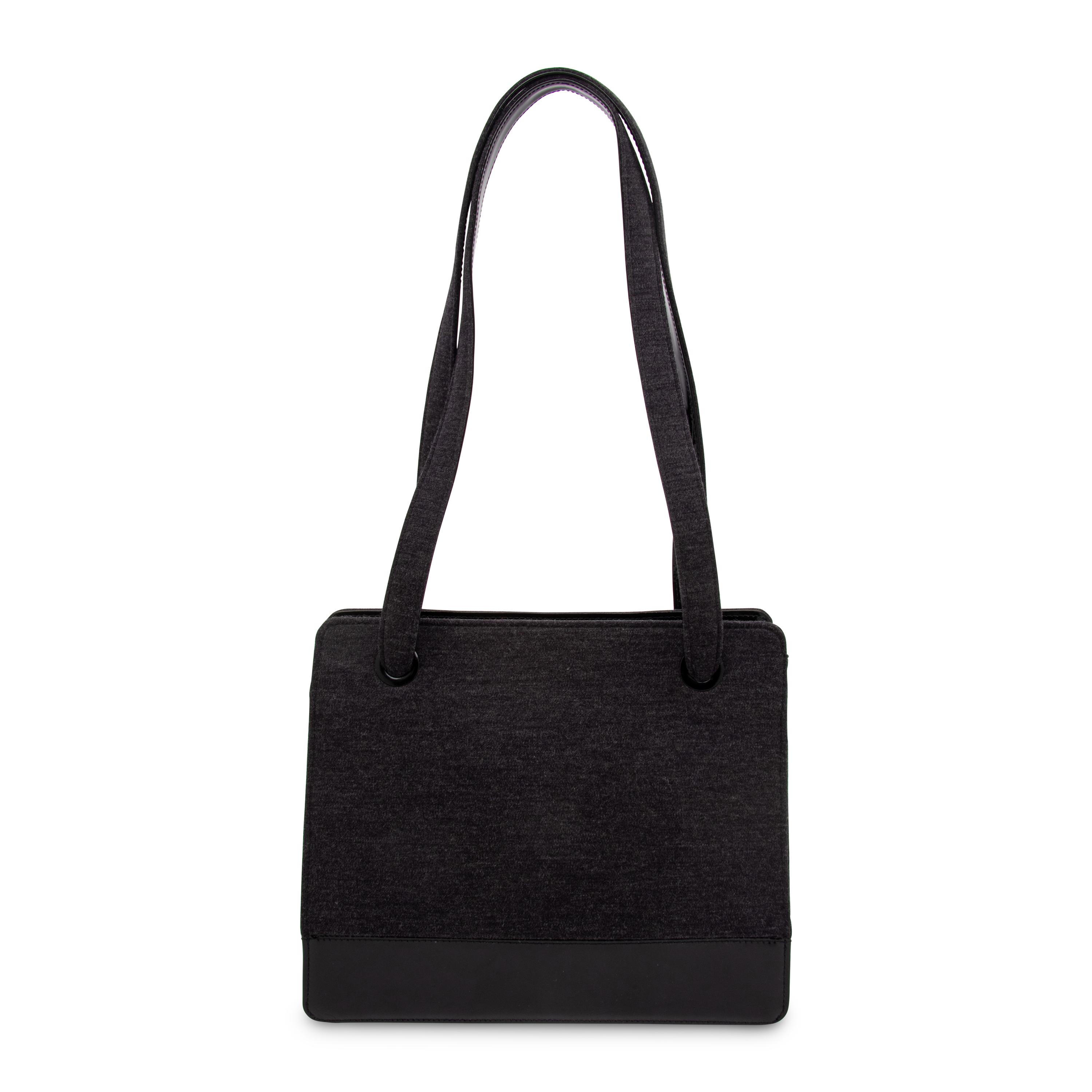 Chanel, Wool Jersey & Patent Leather Handbag
