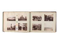 [EARLY PHOTOGRAPHY]. 3 albums documenting international travel. Ca 1892-1898.