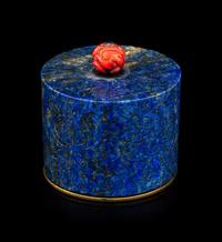 A Lapis Lazuli Archer's Ring and Case