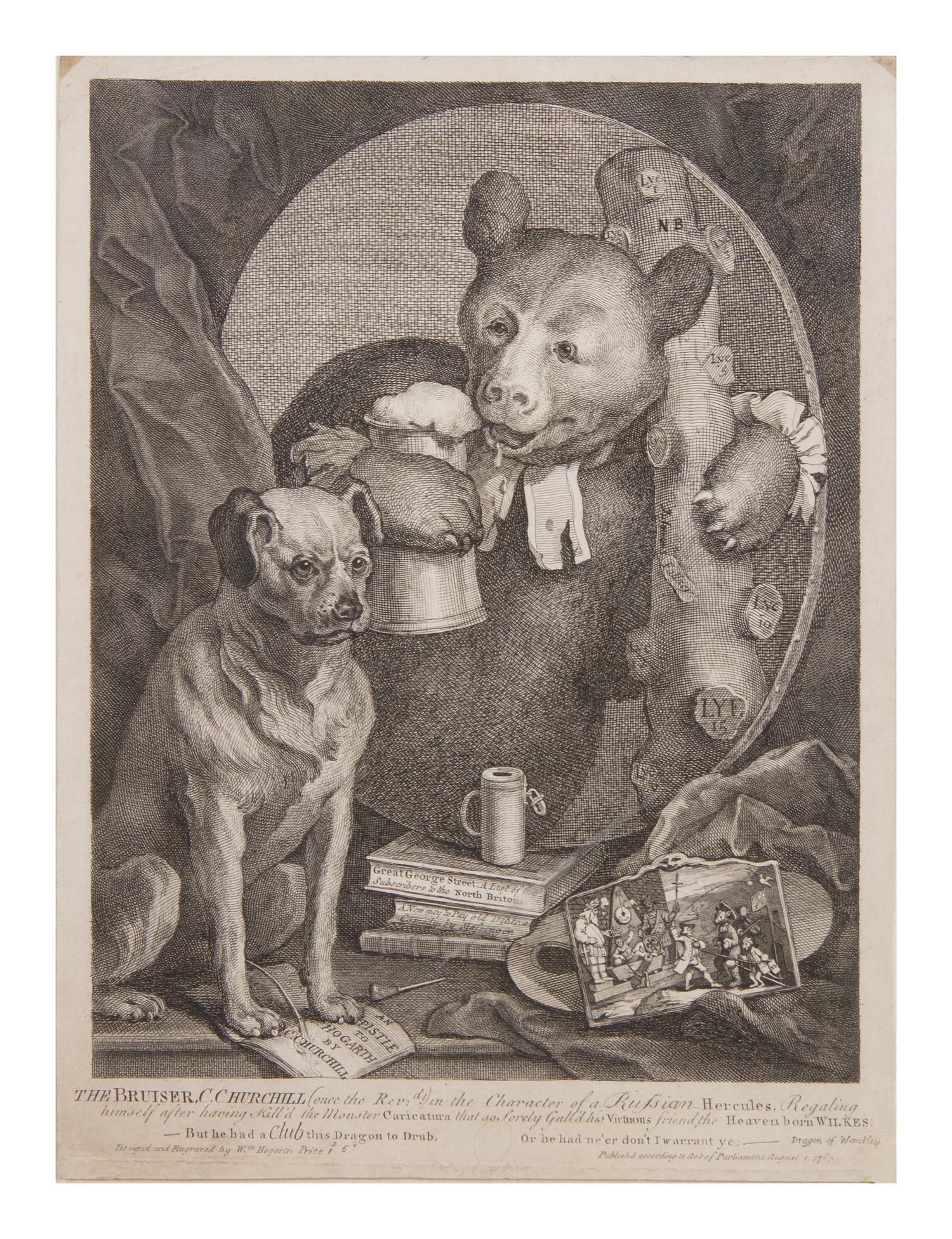 A Group of Six English and American Engravings, Size of largest 25 1/4 x 22 1/4 inches.