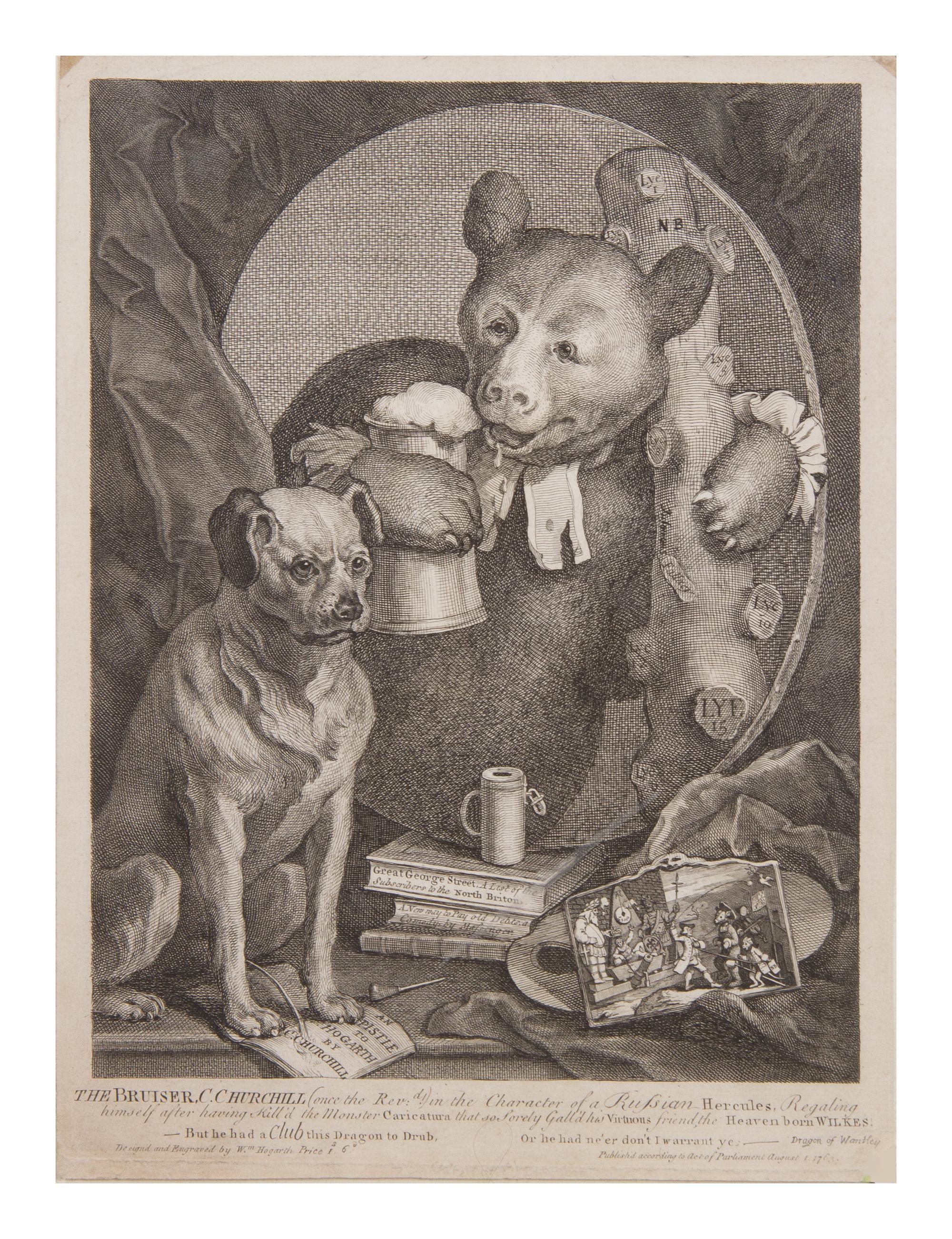 A Group of Six English and American Engravings, Size of largest 25 1/4 x 22 1/4 inches.