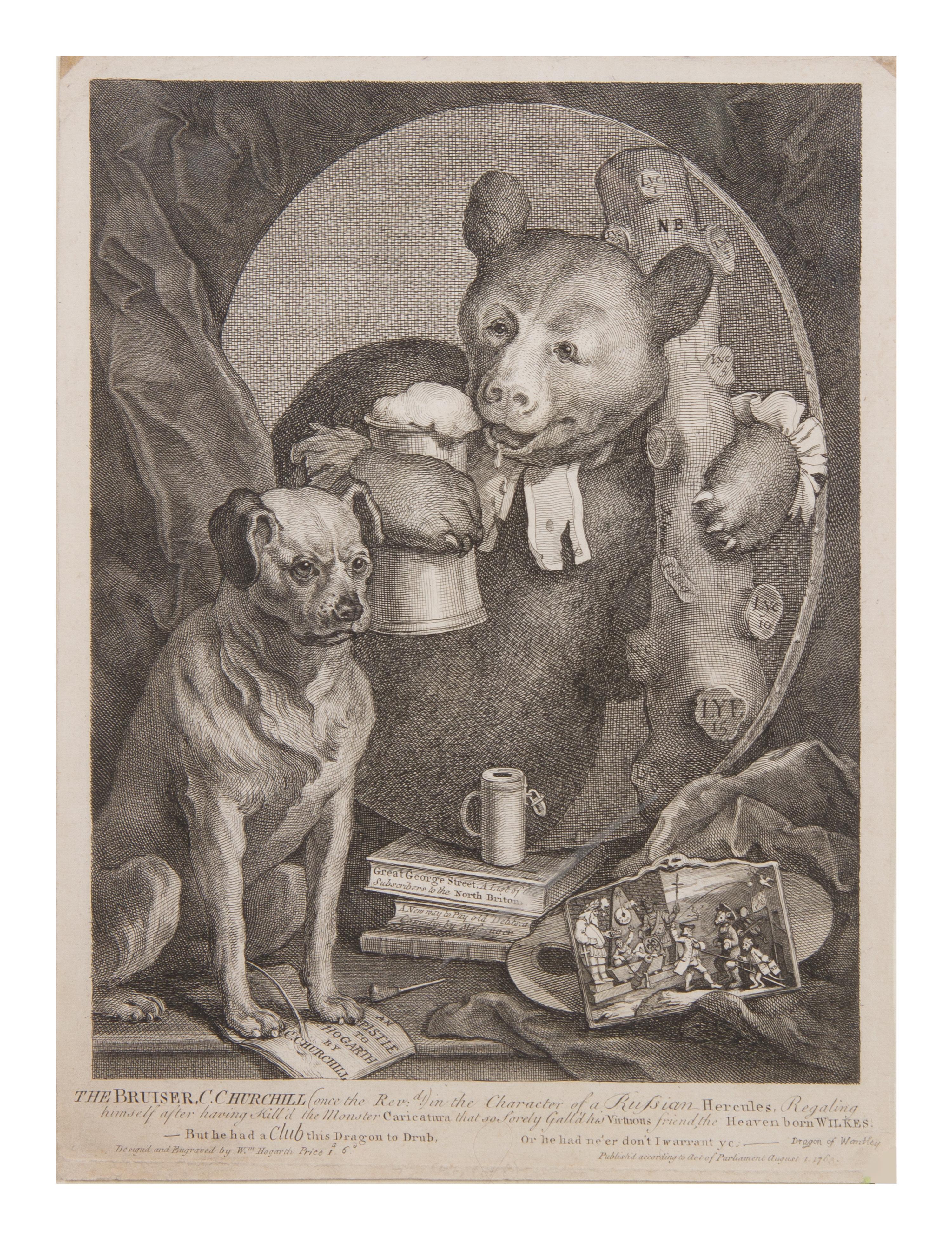 A Group of Six English and American Engravings, Size of largest 25 1/4 x 22 1/4 inches.