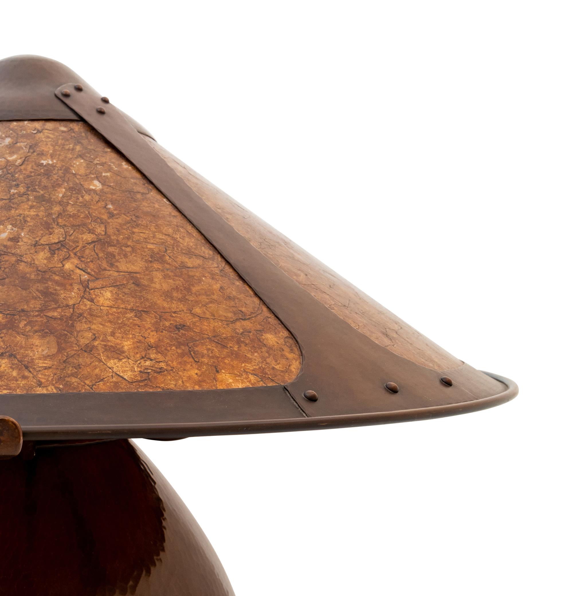 Arts and Crafts Gourd Table Lamp Aurora Studios, New York, USA