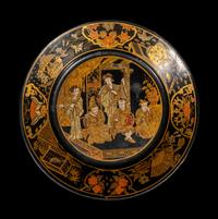 Four Japanese Export Gilt Lacquered Wares
