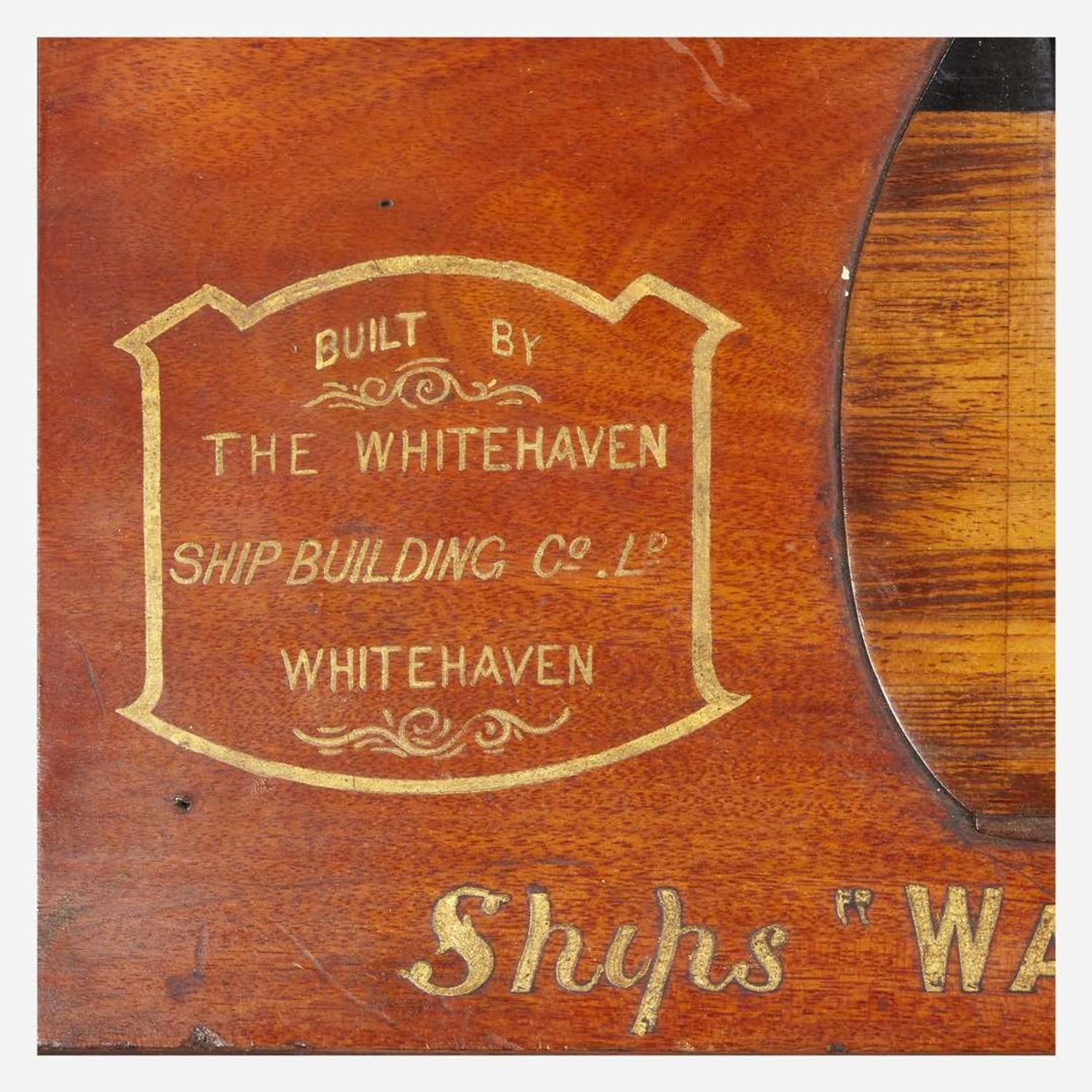 Two carved and painted half hull ship models late 19th/early 20th century