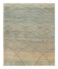 A Contemporary Lattice Pattern Rug