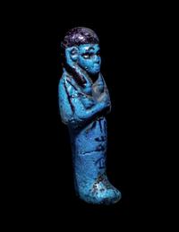 An Egyptian Faience Ushabti for Bak-Khonsu