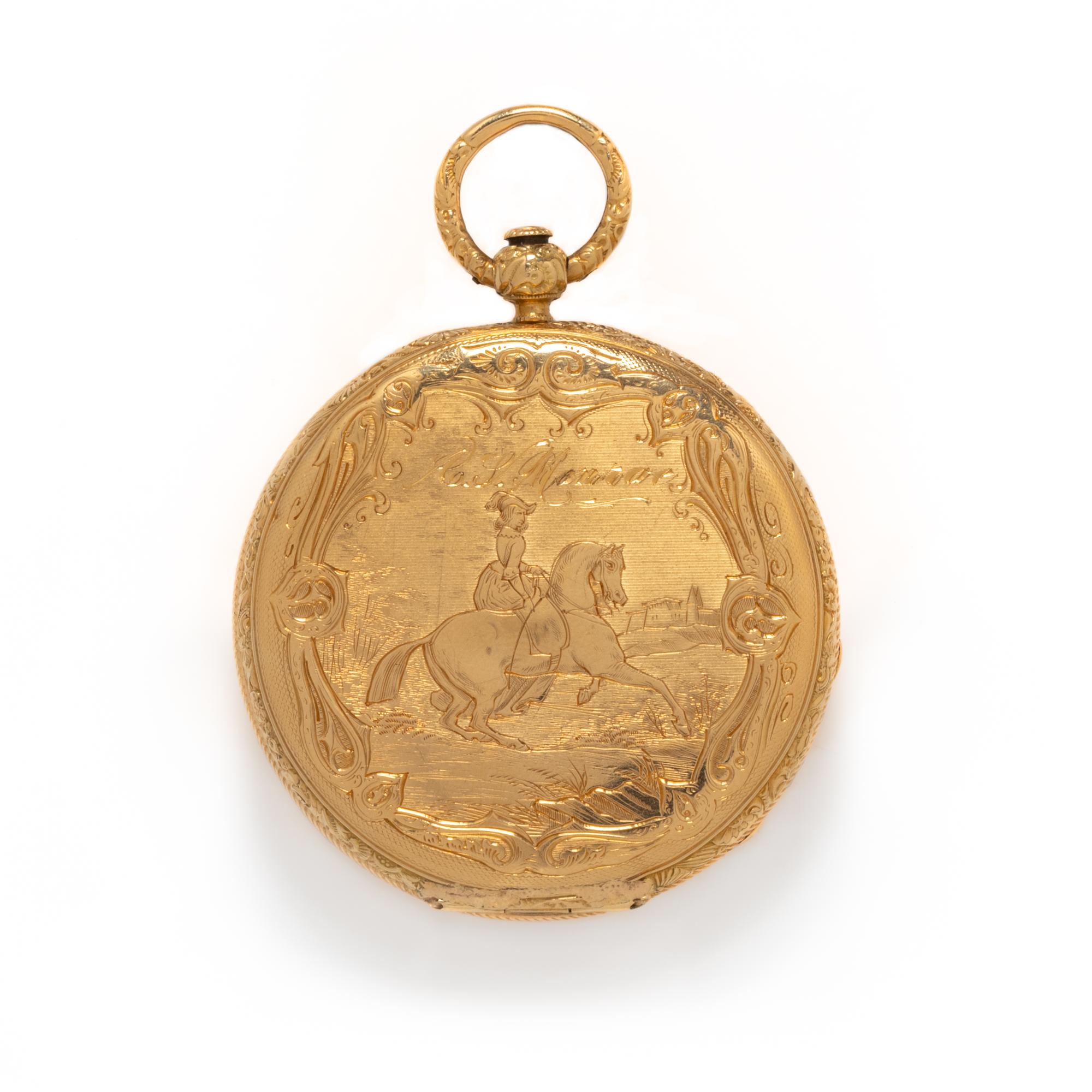 18K YELLOW GOLD POCKET WATCH