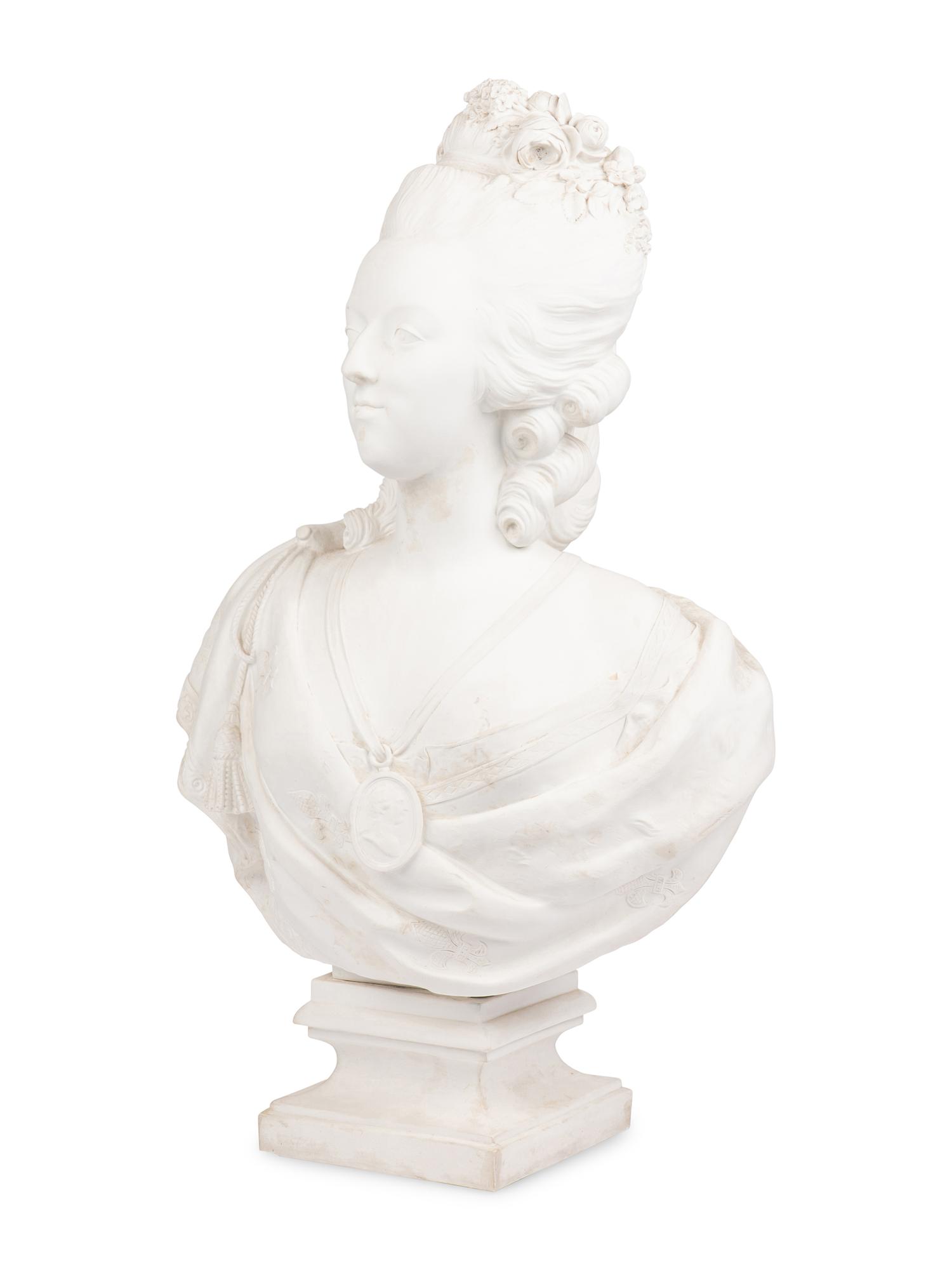 A Parianware Bust of Marie Antoinette