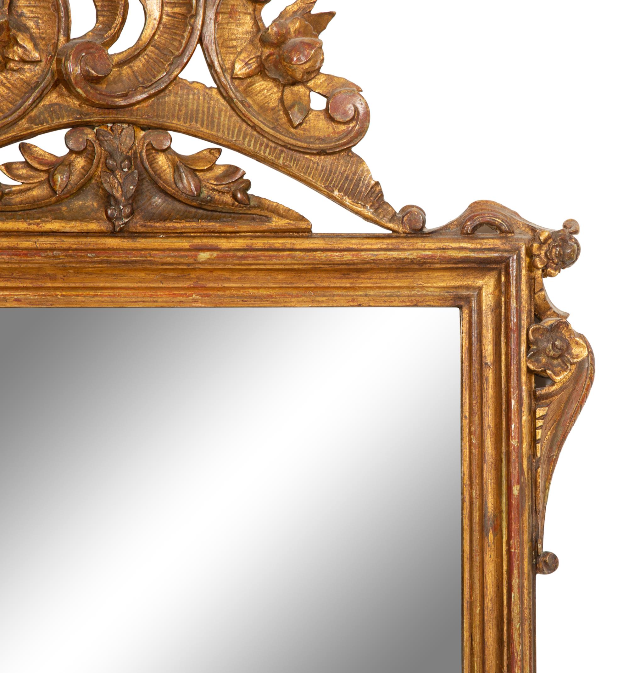 A Louis XV Style Giltwood Mirror