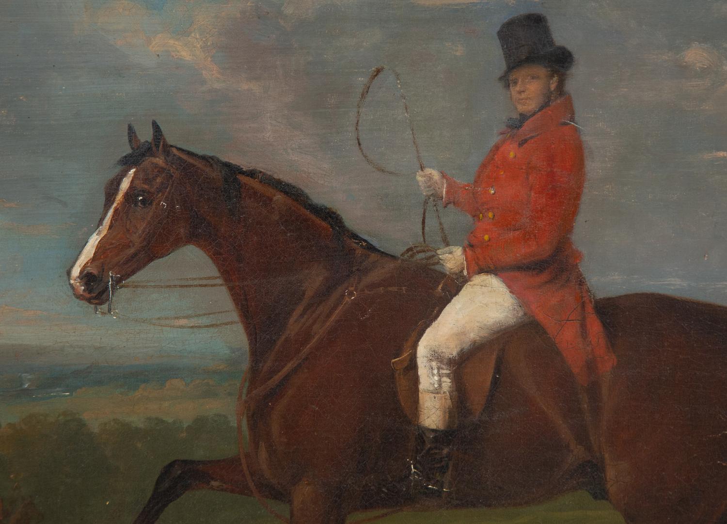 A Chestnut Hunter and His Master