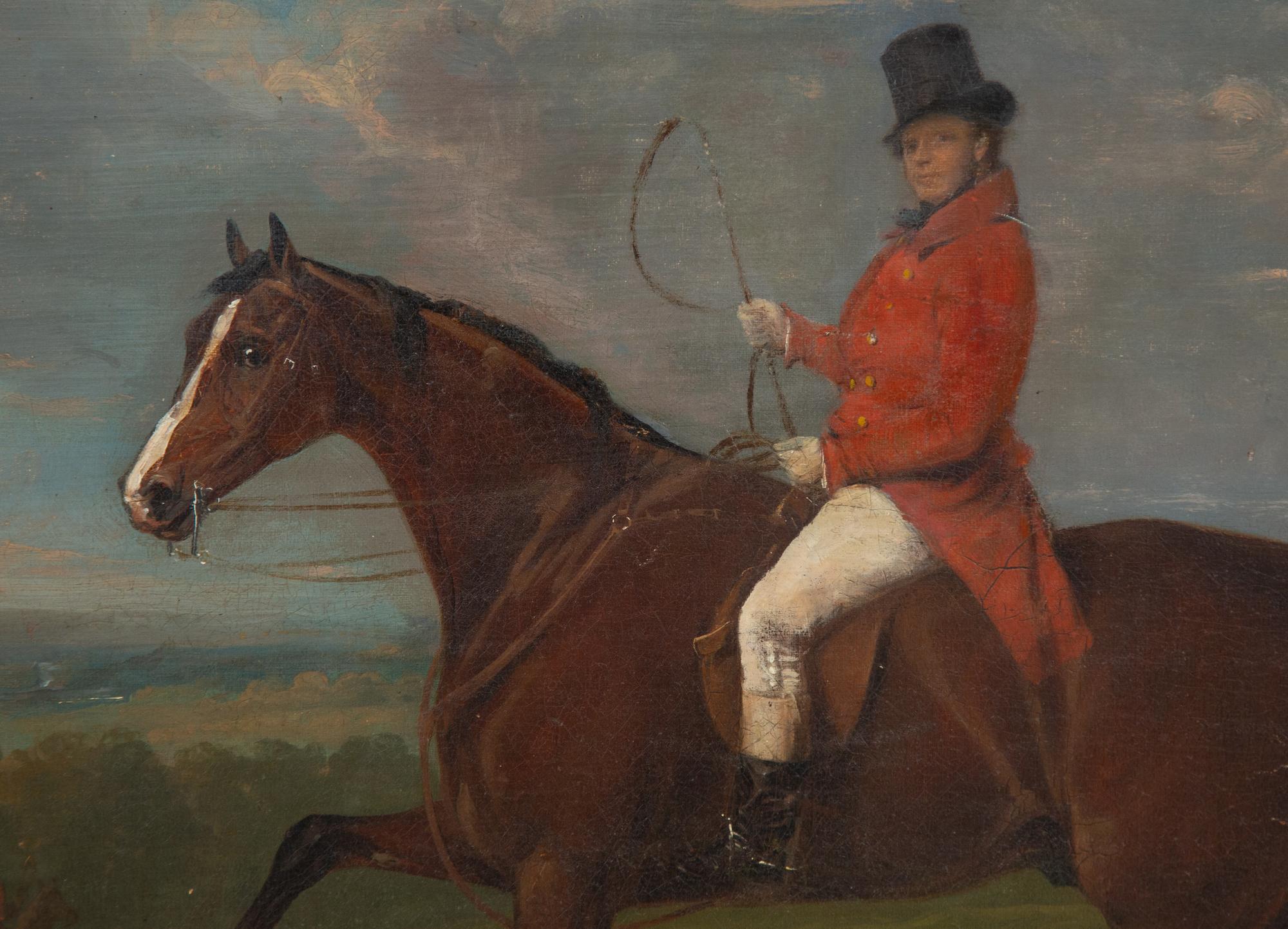 A Chestnut Hunter and His Master