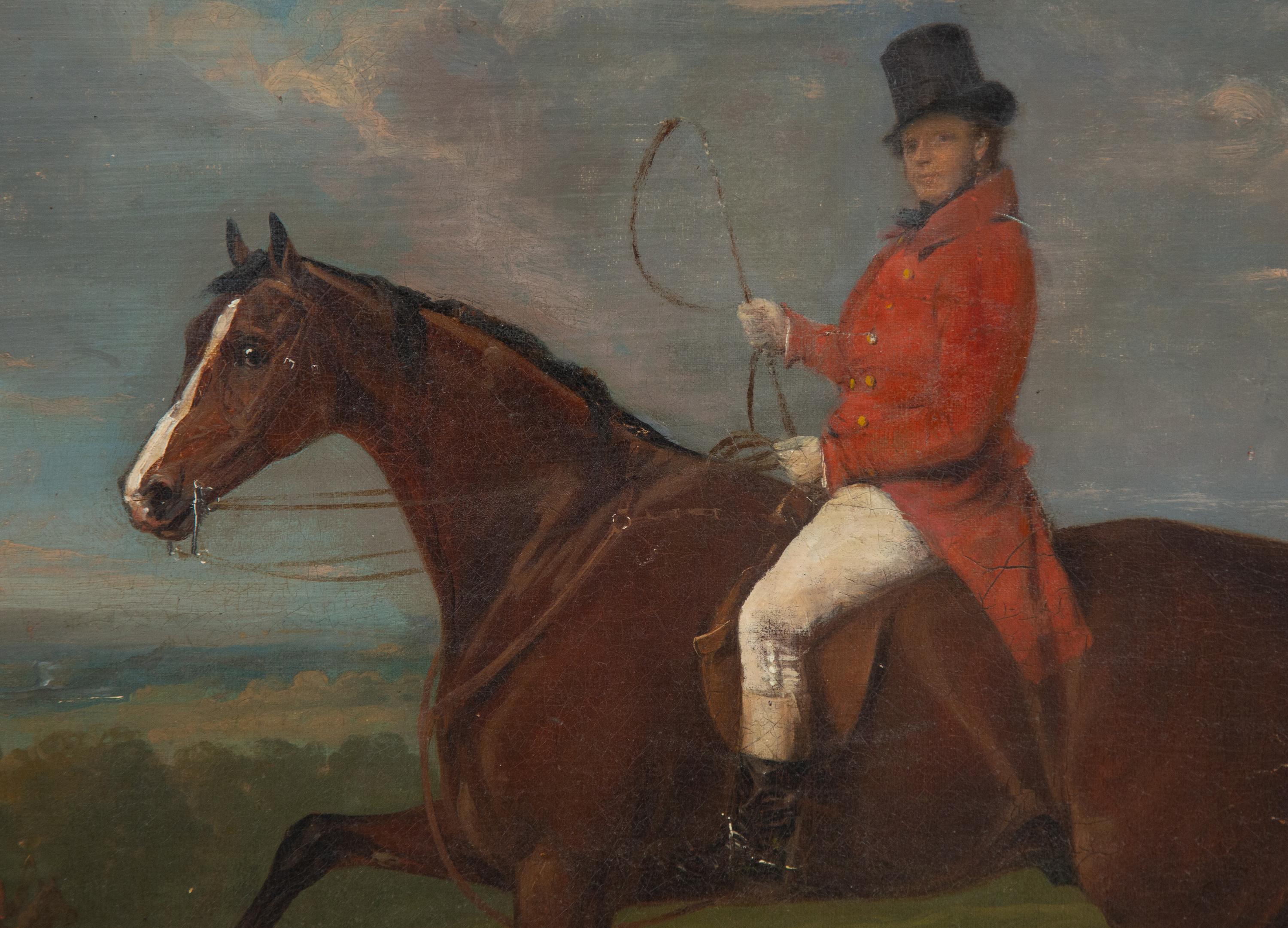 A Chestnut Hunter and His Master