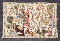 Two Needlepoint Rugs Dimensions of larger 35 x 23 inches. — 20TH CENTURY