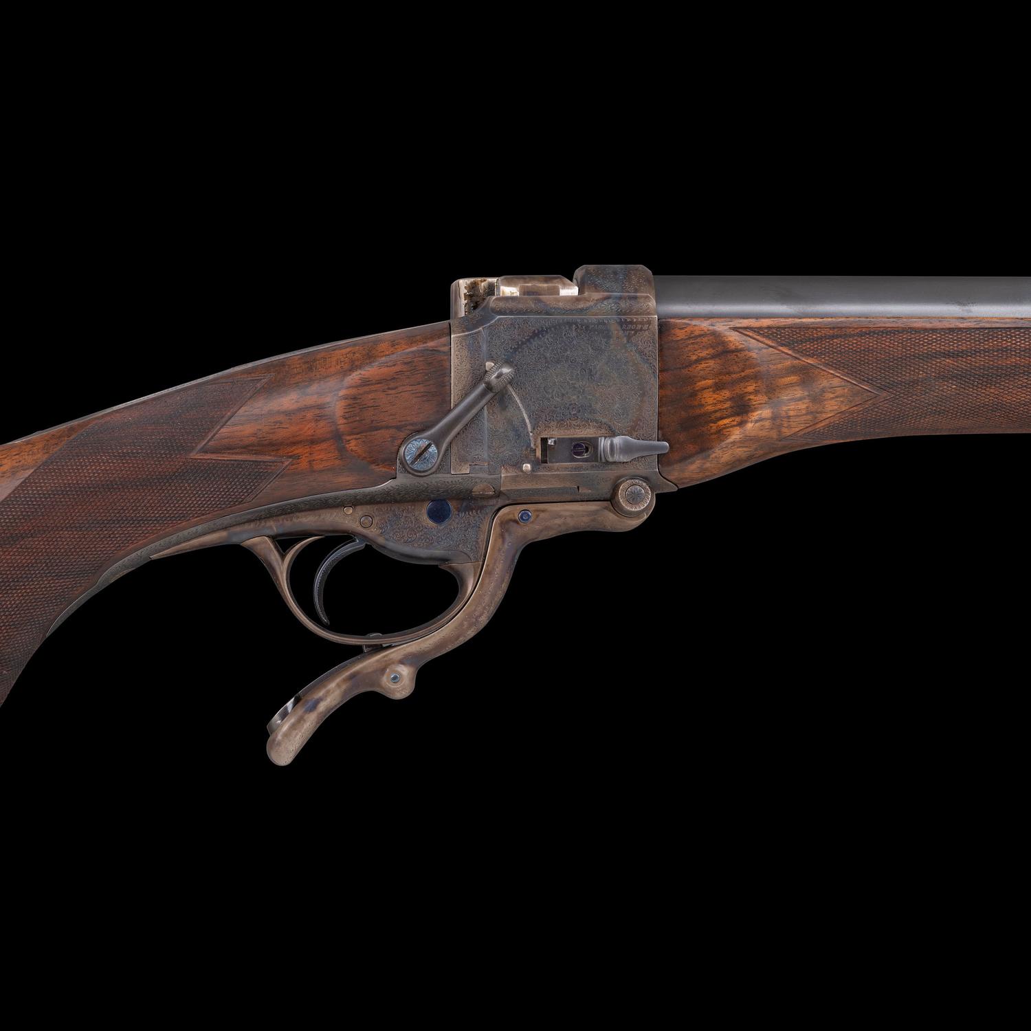 **George Gibbs Bristol Farquharson Falling Block Metford's Patent 48 Bore Rifle