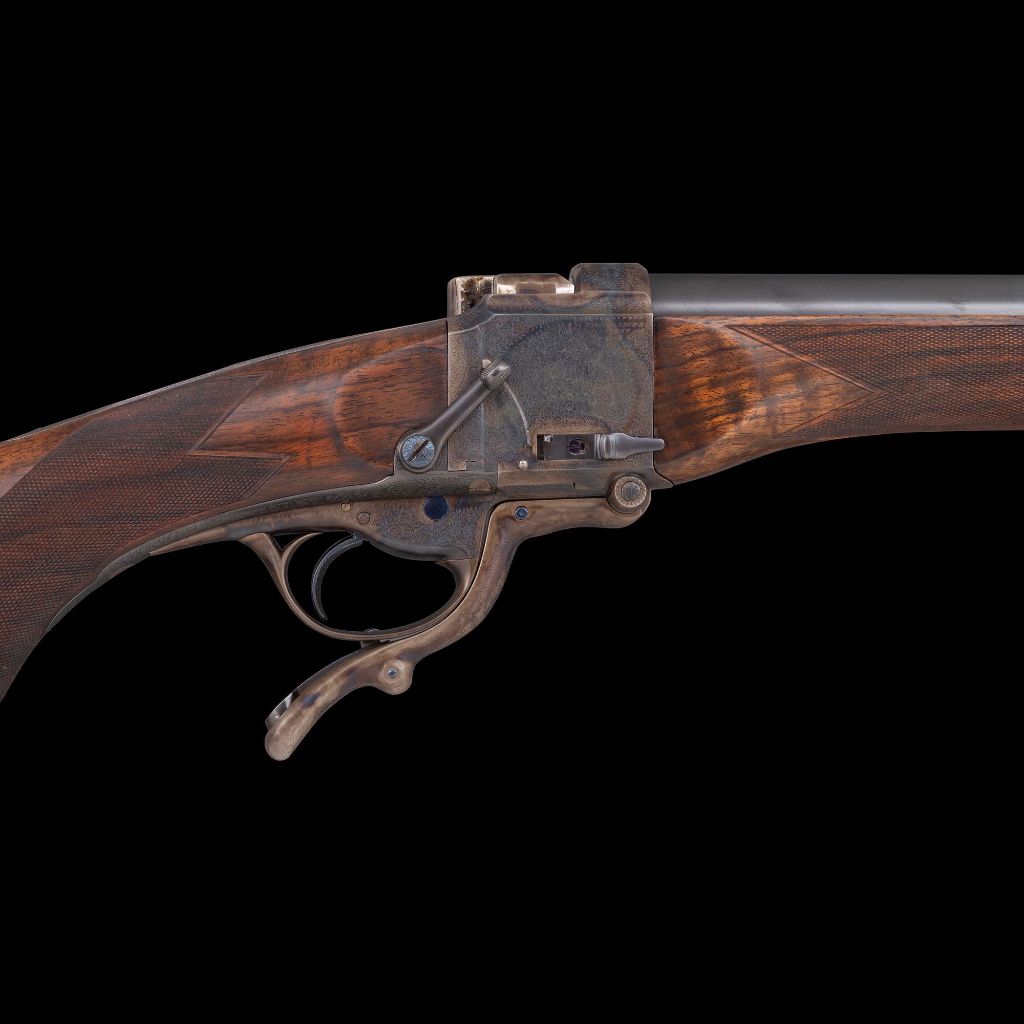 **George Gibbs Bristol Farquharson Falling Block Metford's Patent 48 Bore Rifle