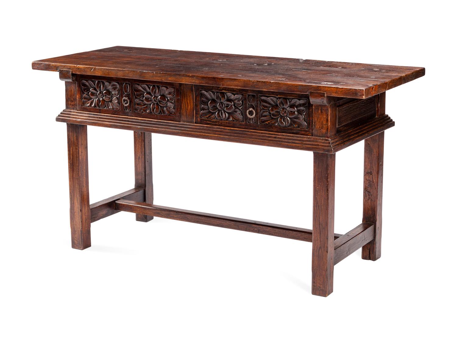 A Spanish Renaissance Style Walnut Table