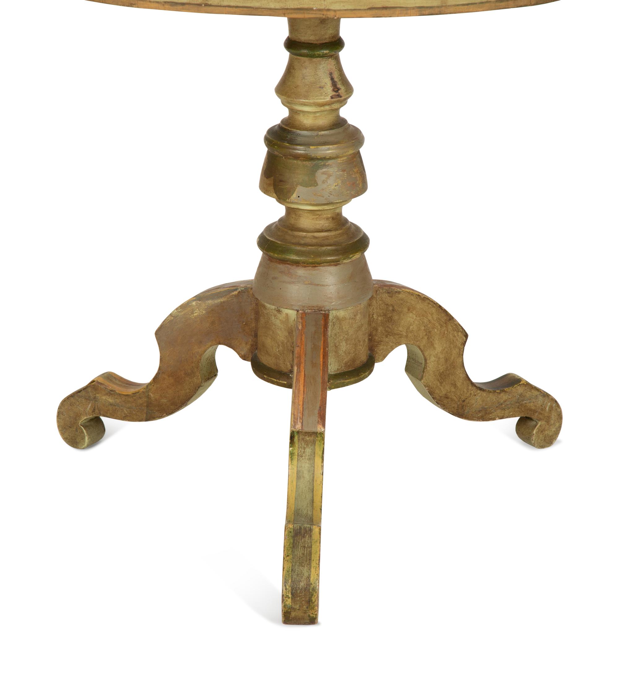 A Continental Painted Side Table