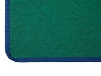 A Cross and Crown Pieced Cotton and Silk Quilt