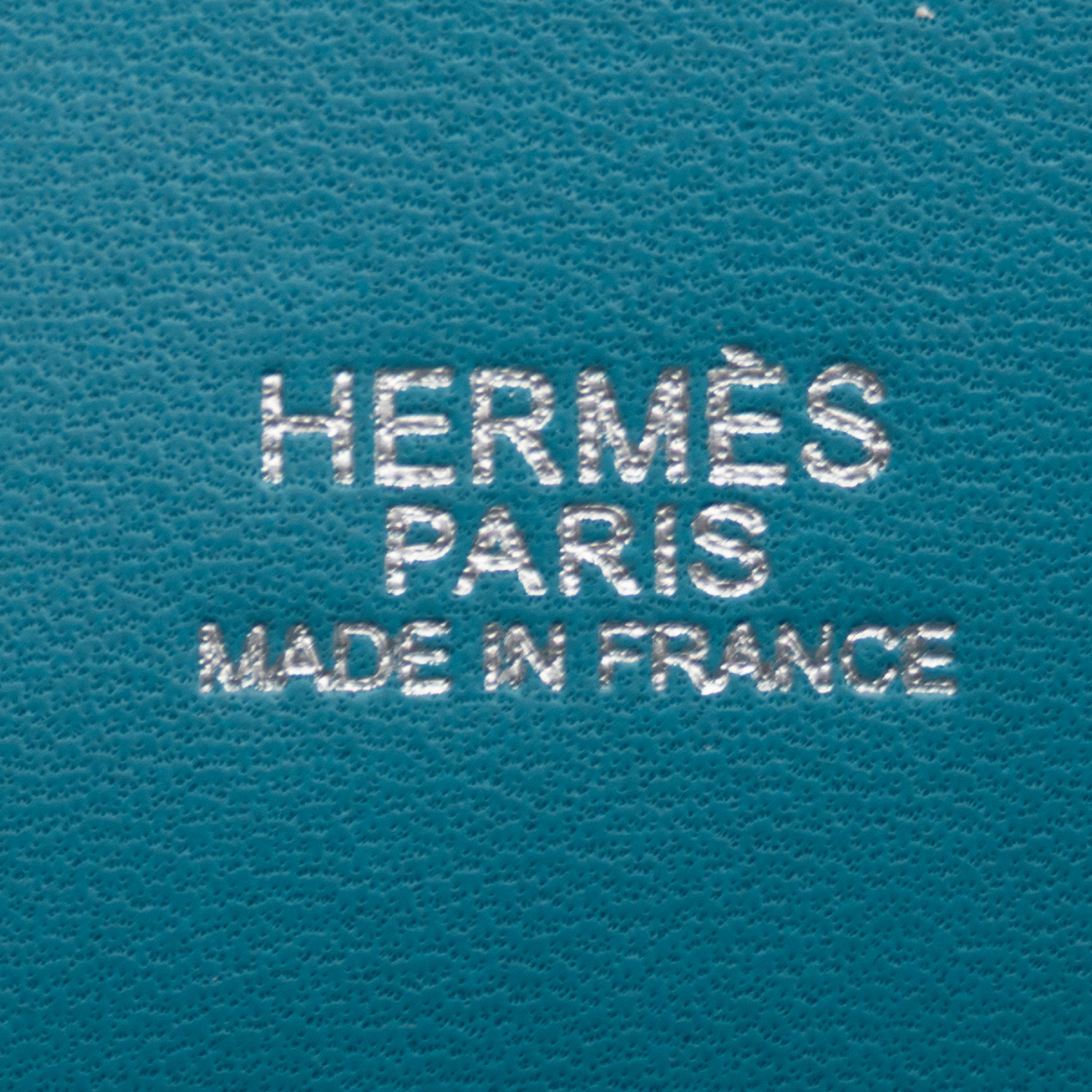Hermès, Bolide 27 Bag in Turquoise Chevre Mysore