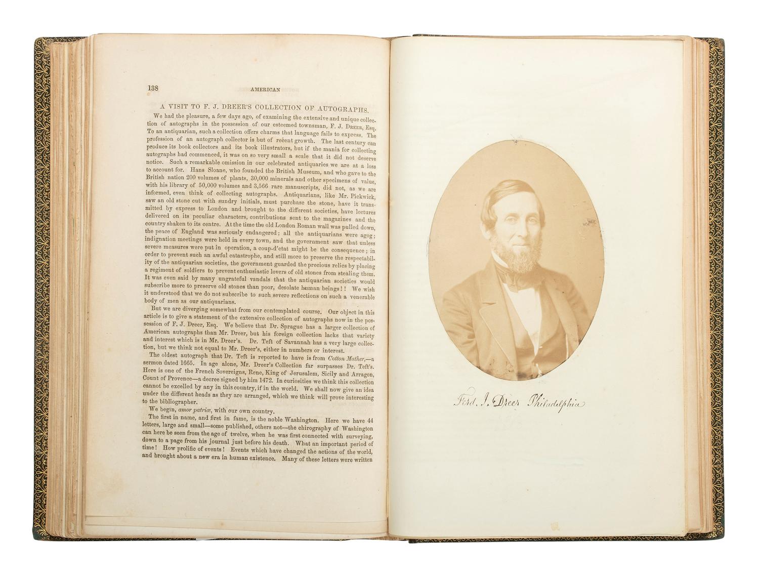 Photo-Illustrated Books & Photography Albums American Notes and Queries . Nos. 1-4 (all published). Philadelphia: W. Brotherhead, 1857.