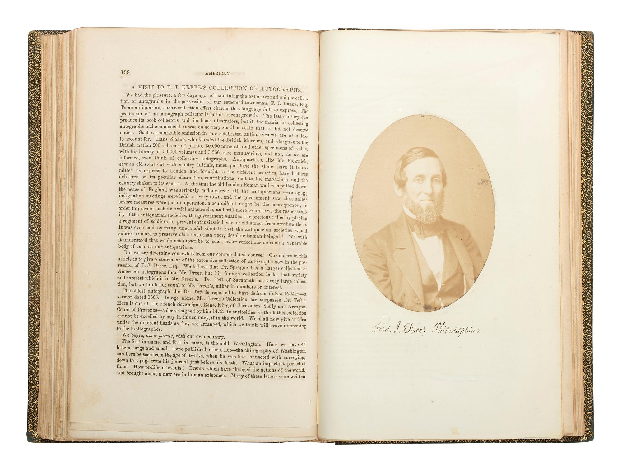 Photo-Illustrated Books & Photography Albums American Notes and Queries . Nos. 1-4 (all published). Philadelphia: W. Brotherhead, 1857.