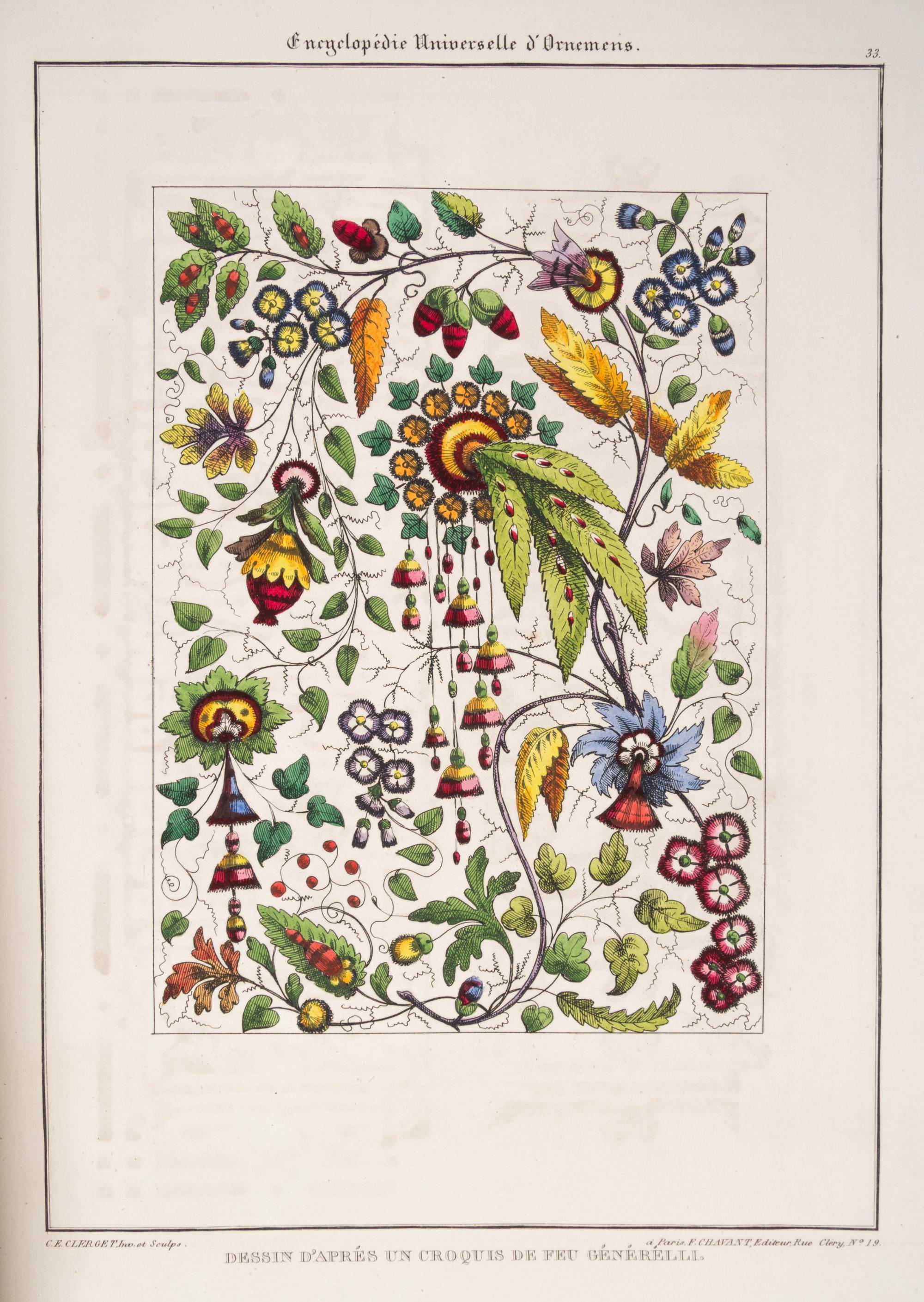 (PLATE BOOK) Encyclopedie universelle d'ornemens. Paris, n.d.