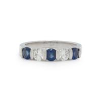 TIFFANY & CO., SAPPHIRE AND DIAMOND RING