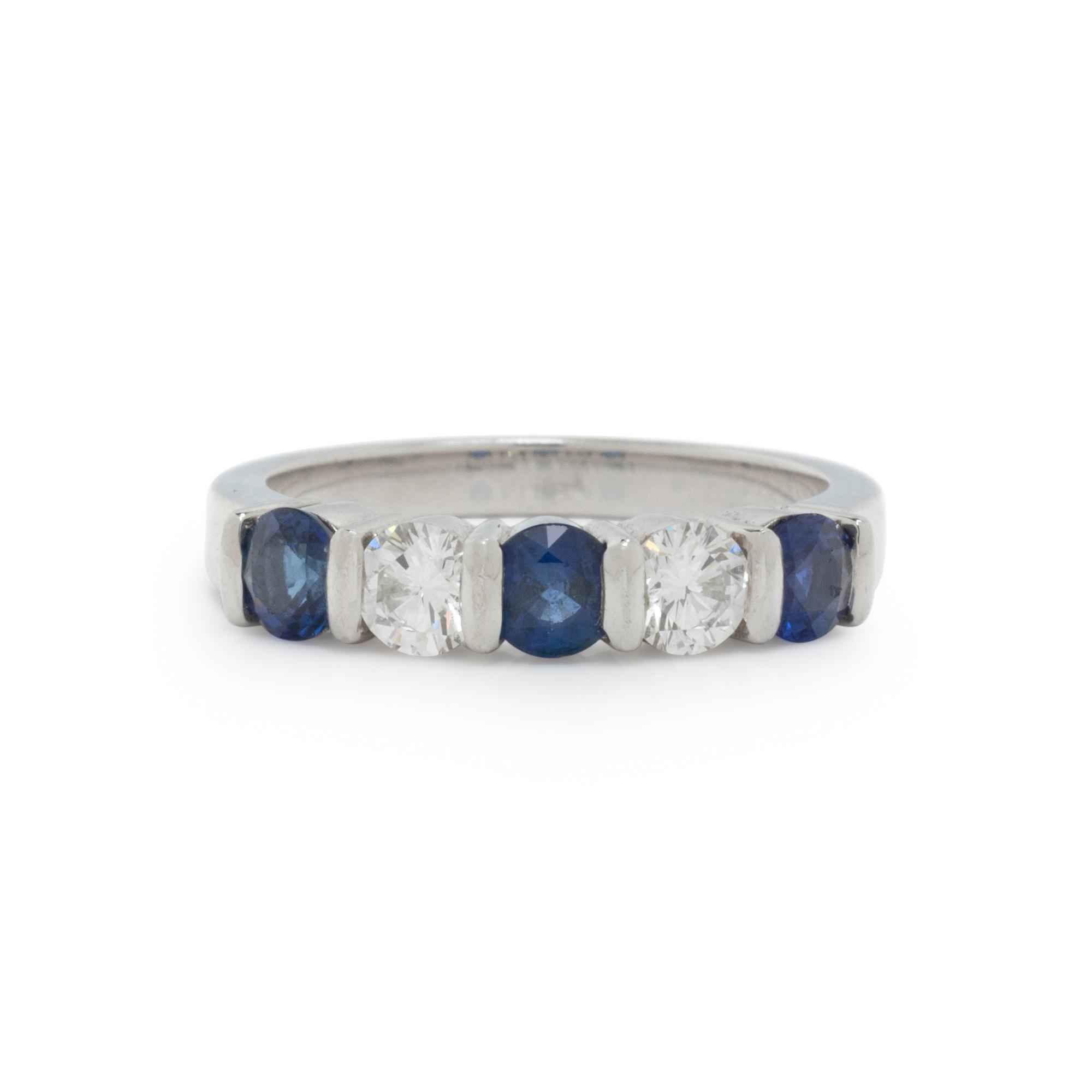 TIFFANY & CO., SAPPHIRE AND DIAMOND RING