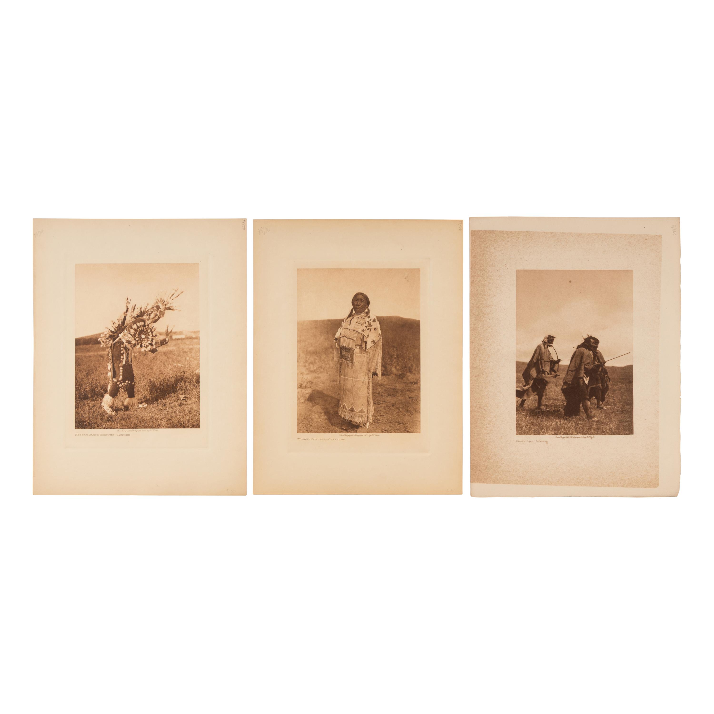 Edward Curtis (American, 1868-1952) — Photogravures Documenting Camp Scenes, Ceremonies, and Other Happenings Lot of 21