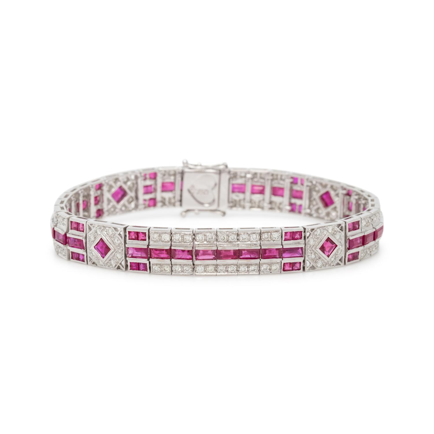 RUBY AND DIAMOND BRACELET