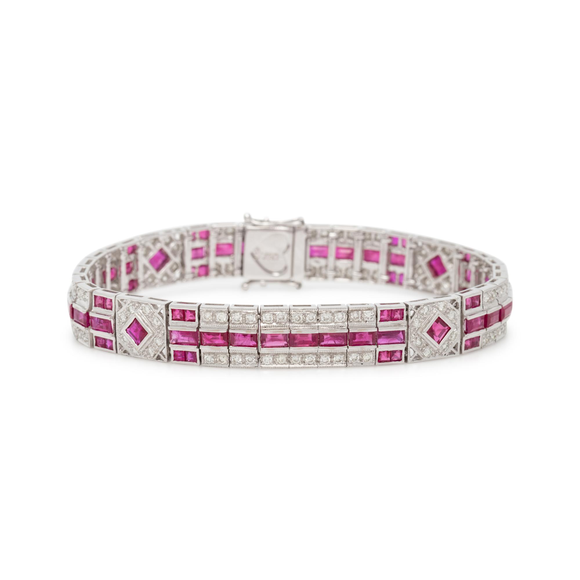 RUBY AND DIAMOND BRACELET