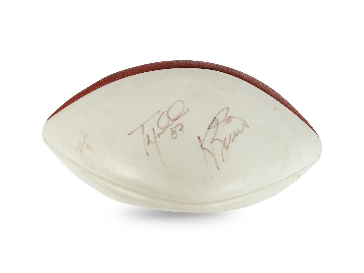 A Chicago Bears Multi Signed Autograph Football Including Walter Payton and Gale Sayers (Beckett Authentication Services BAS Certified),