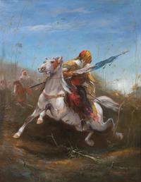 J. Francesco, (20th century), Arabian Man on Horse