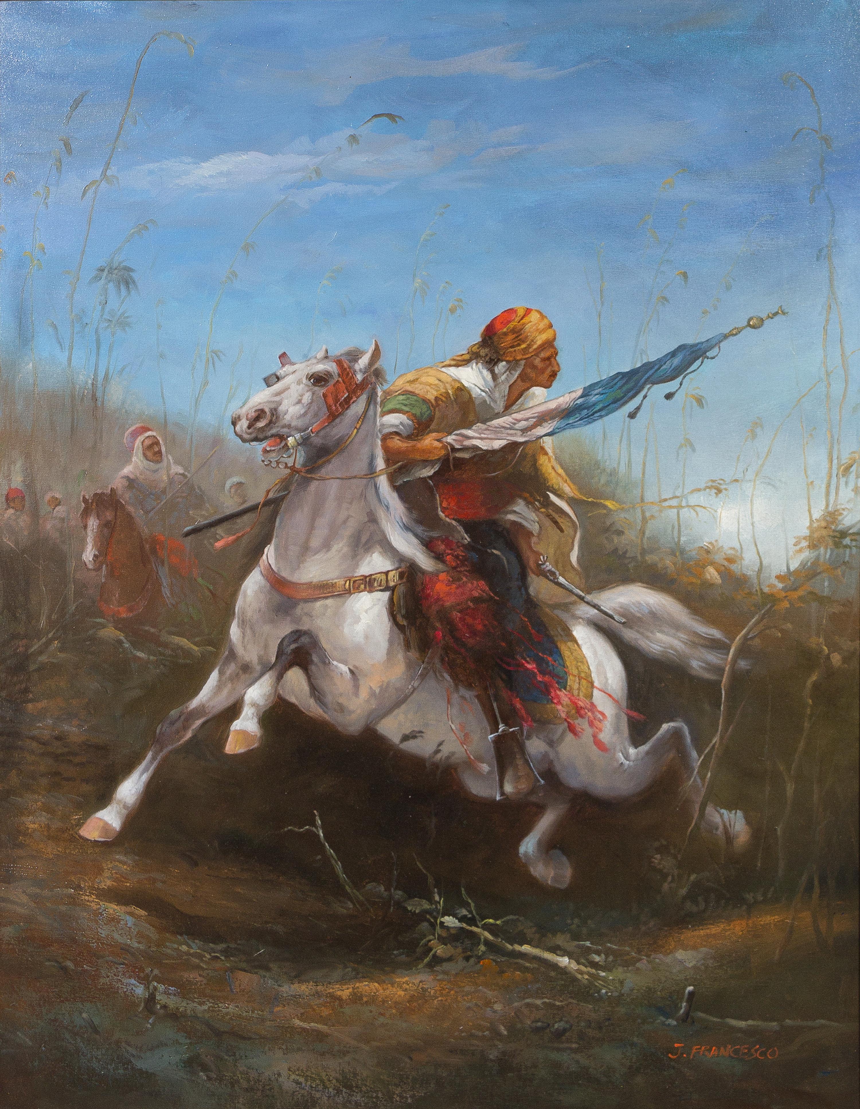 J. Francesco, (20th century), Arabian Man on Horse