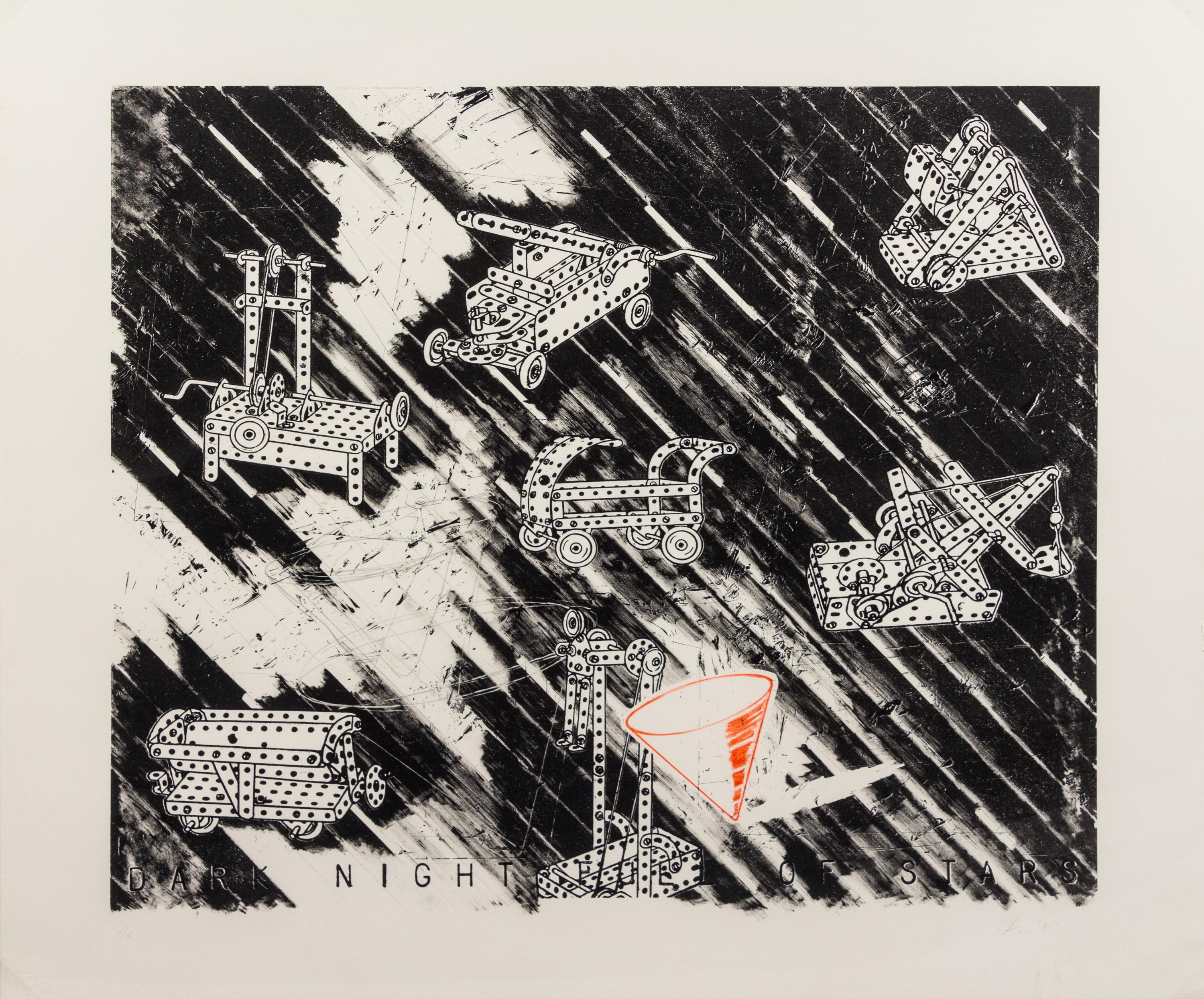 Vernon Fisher, (American, b. 1943), Dark Night Full of Stars, 1985