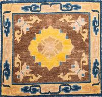 A Framed Chinese Wool Rug