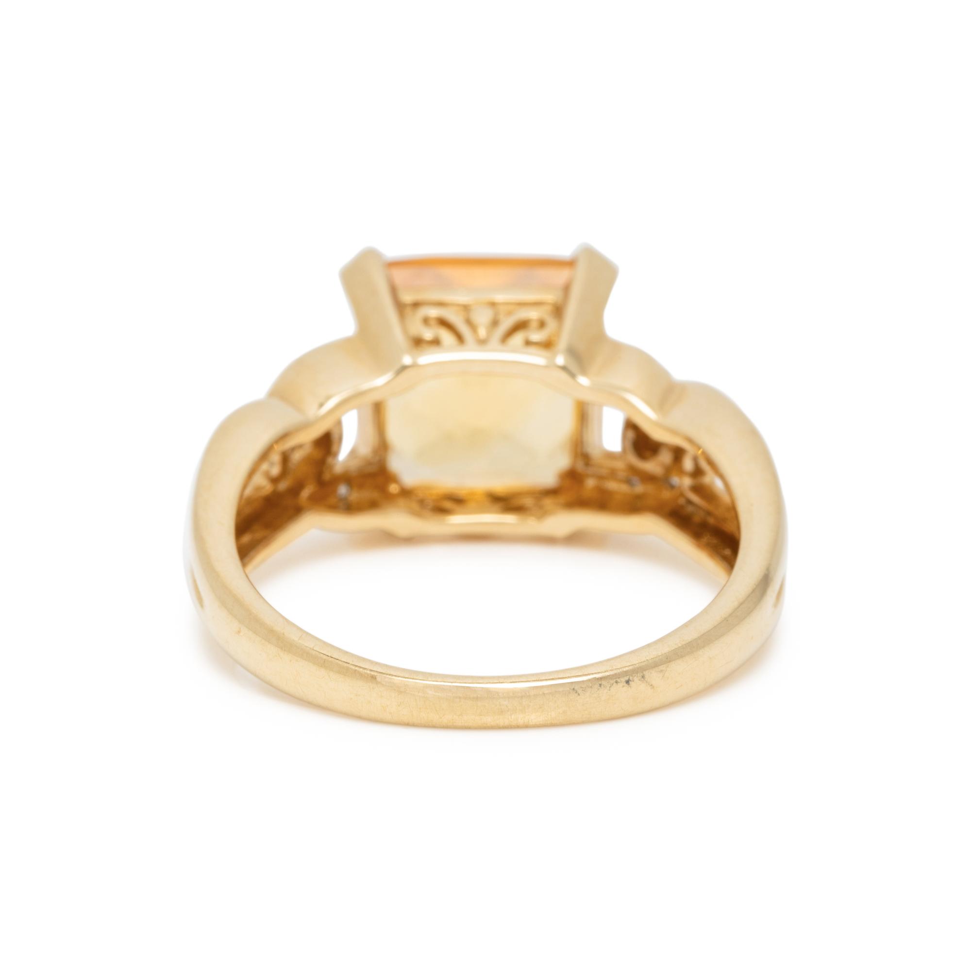 COLLECTION OF YELLOW GOLD AND CITRINE JEWELRY
